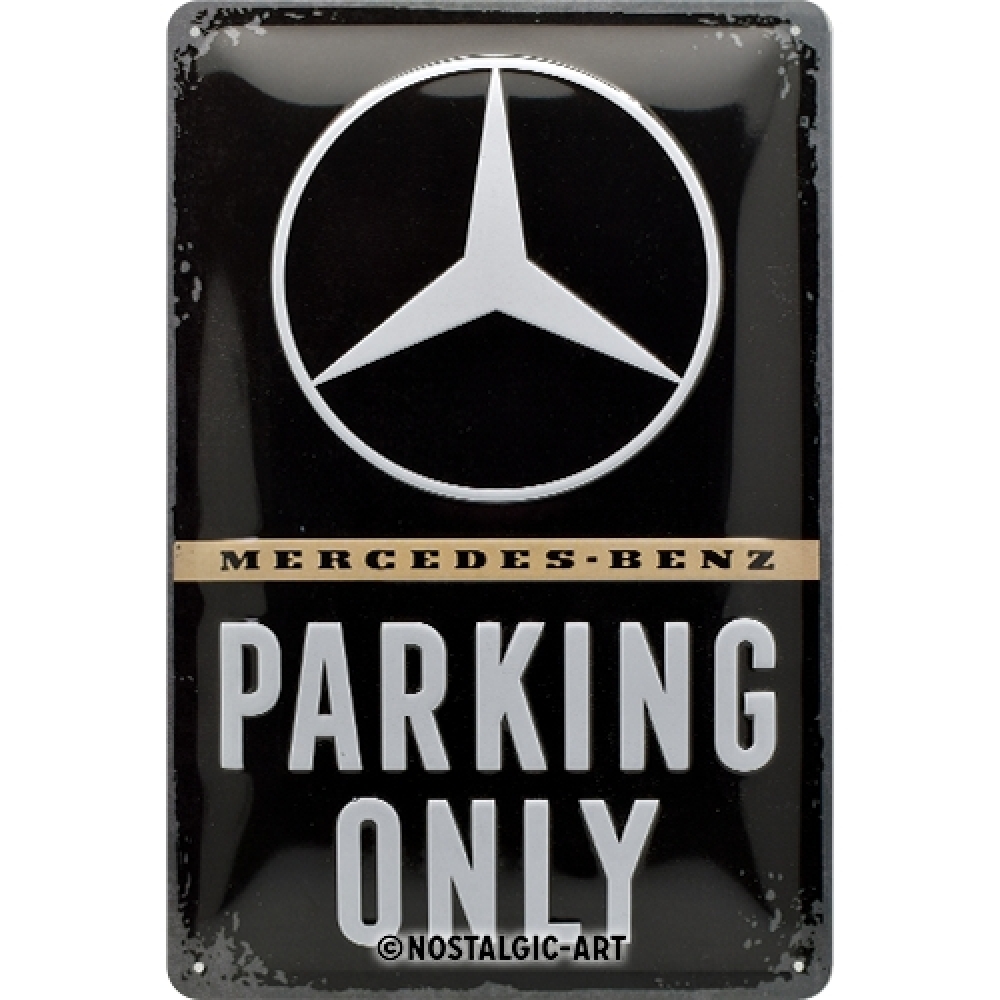 Tin - Mercedes-Benz - Parking Only